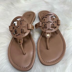 Tory Burch Miller sandals in light makeup